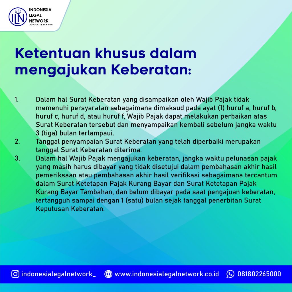 Penyelesaian Sengketa Pajak - Ketentuan Keberatan